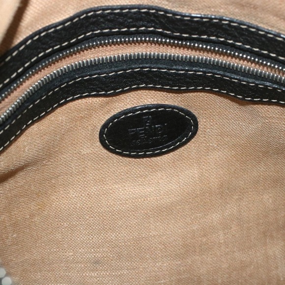 FENDI Shoulder Bag Leather Black Auth rd1013 - Picture 15 of 16